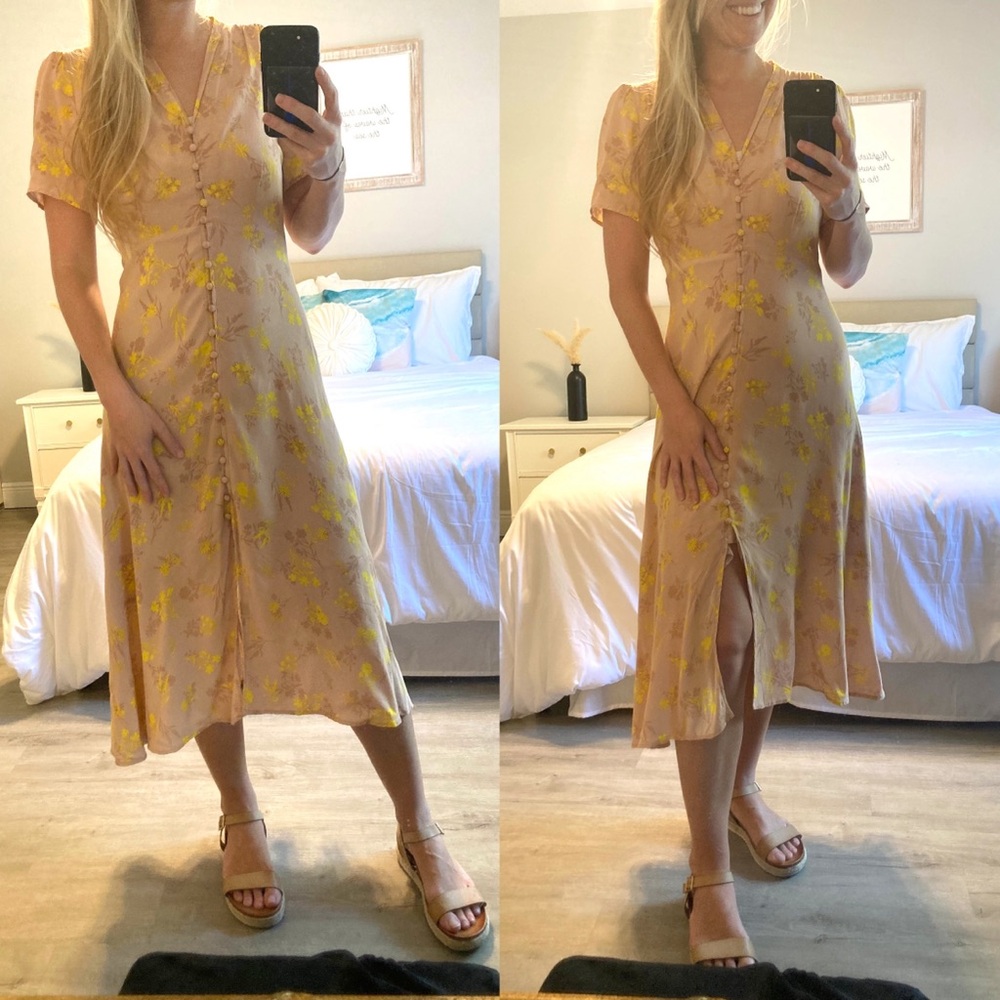 SALE❤️ASTR the label Harmony Midi Dress Flutter Wedding Guest Garden Party